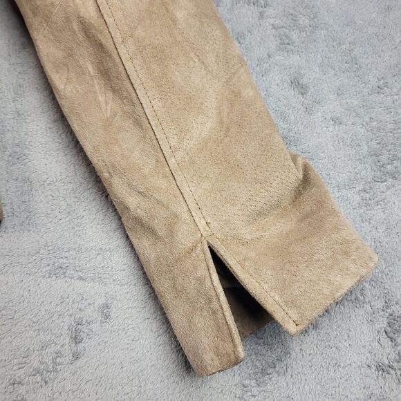 Coldwater Creek Leather Long Sleeve Zipper Size Petite Small - Picture 15 of 15